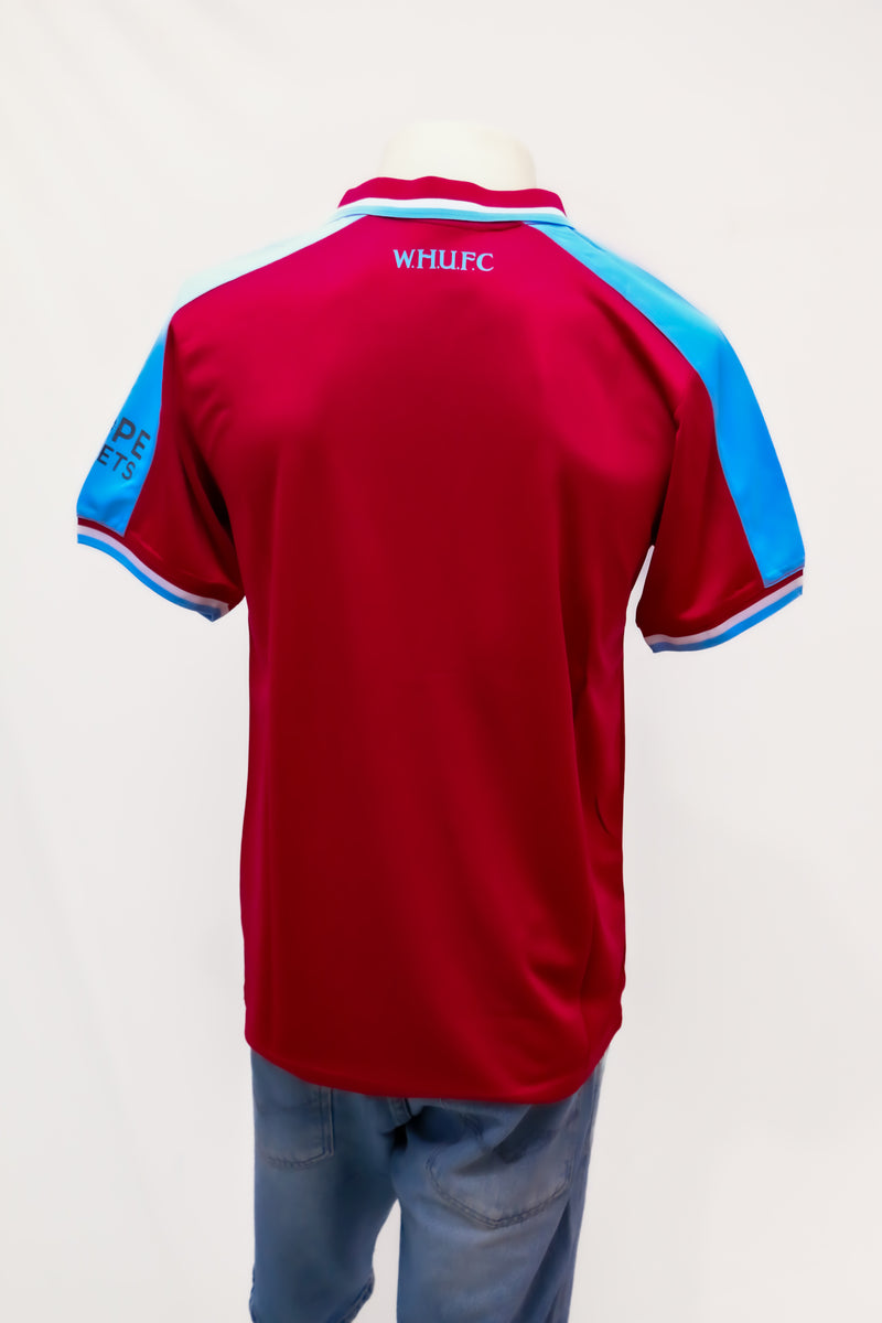 Camisa West Ham 2022 s/nº Atleta - Bordô