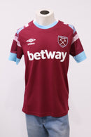 Camisa West Ham 2023 s/nº Atleta - Bordô