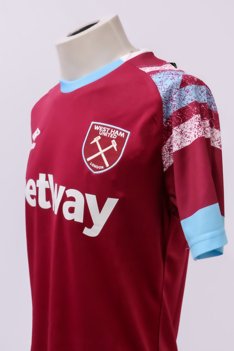 Camisa West Ham 2023 s/nº Atleta - Bordô