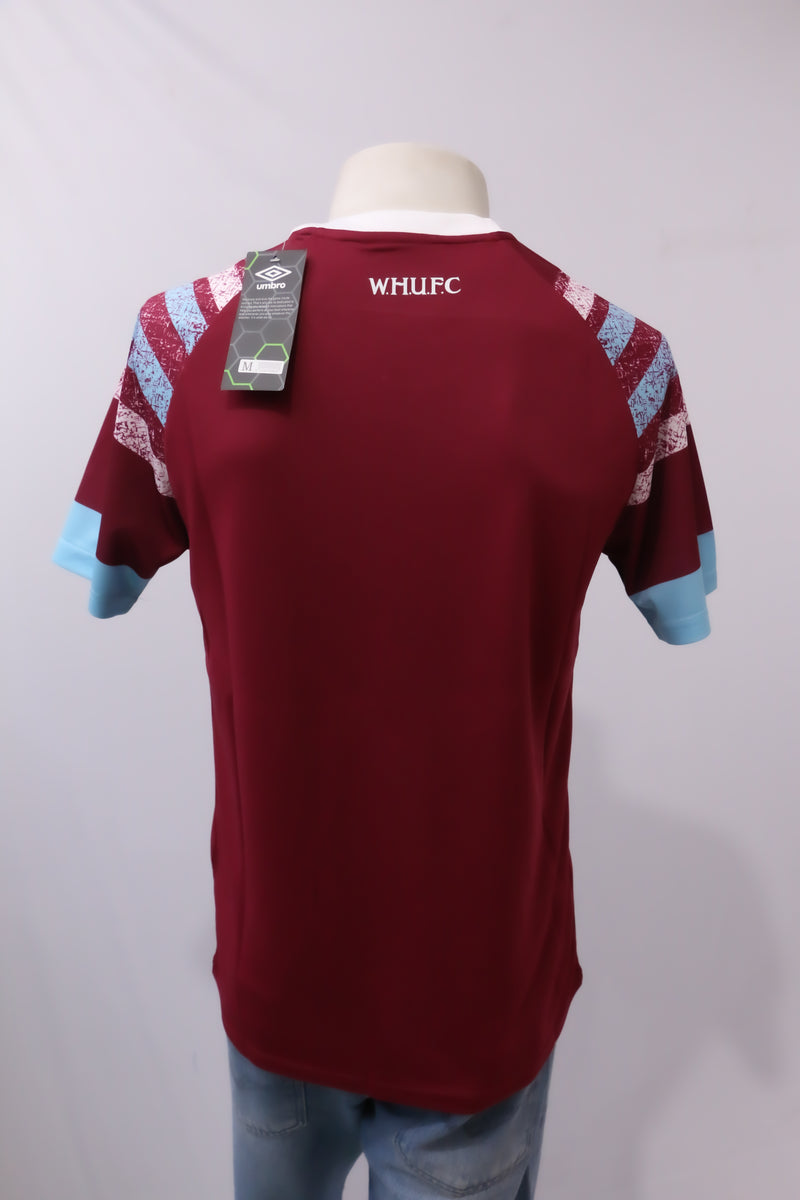 Camisa West Ham 2023 s/nº Atleta - Bordô