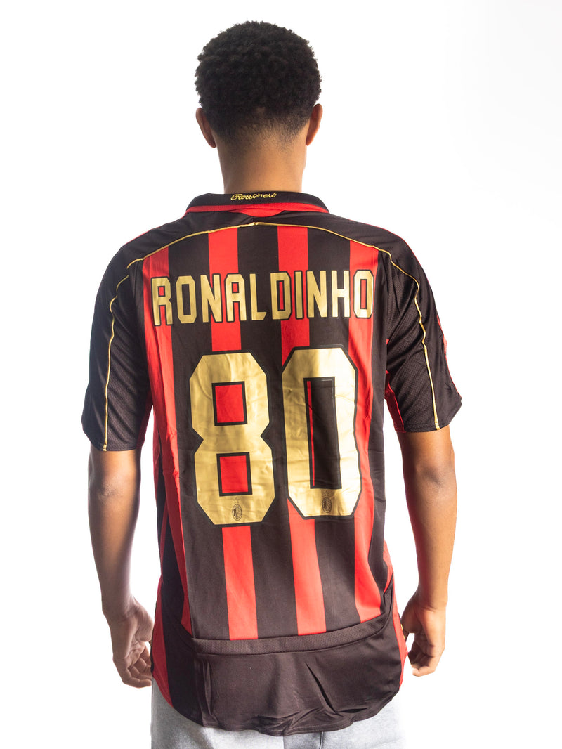 Camiseta Milan 06/07 - Ronaldinho 10