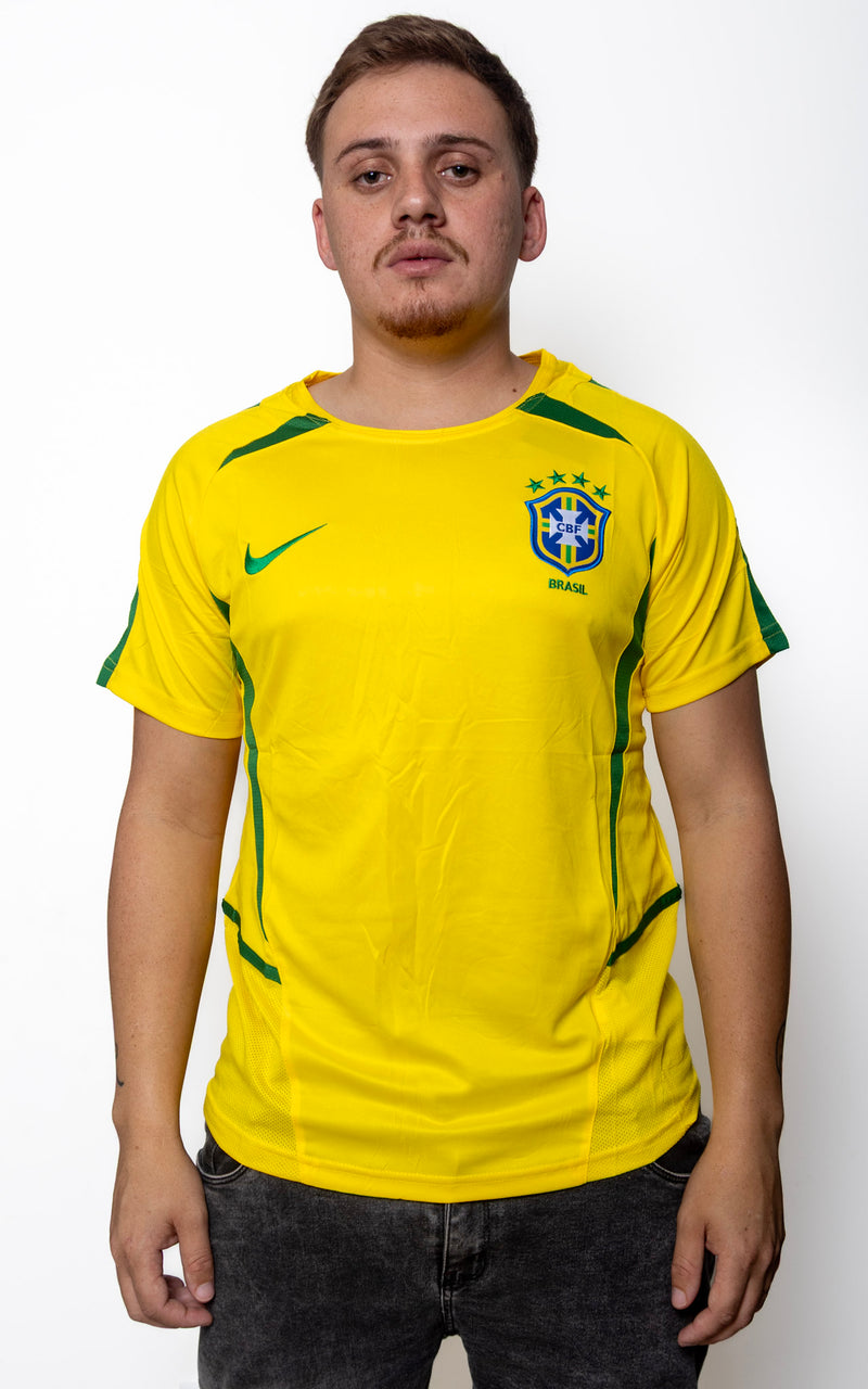 Camiseta Brasil Retro Copa do Mundo 2002