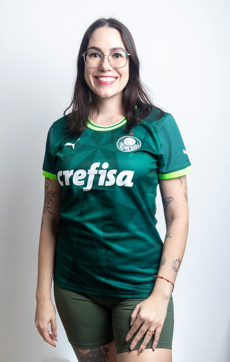 Camiseta Feminina Palmeiras Jogo I s/n - 23/24
