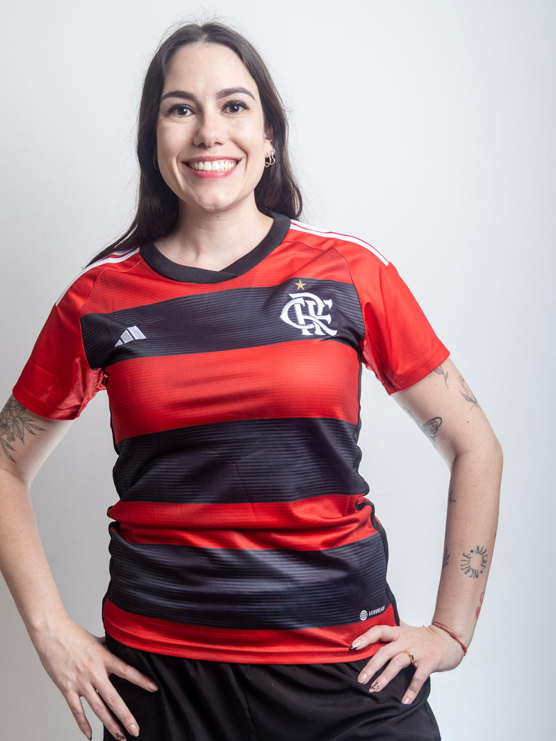 Camiseta Feminina Flamengo Jogo I s/n - 23/24