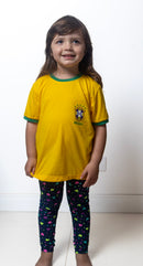 Camiseta Seleção Brasileira Brasil Personalizada