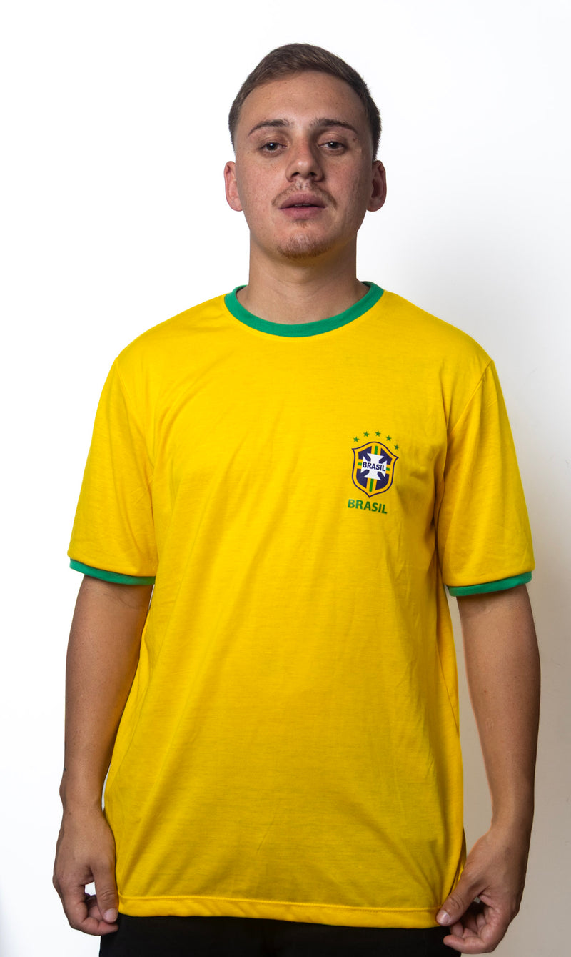 Camiseta Seleção Brasileira Brasil Personalizada